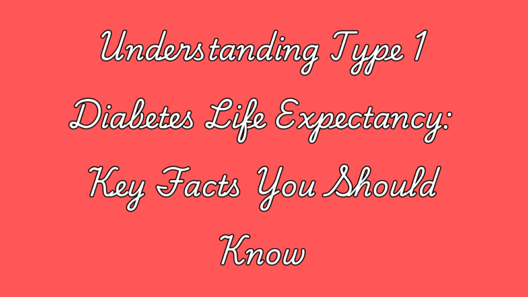 Type 1 Diabetes Life Expectancy